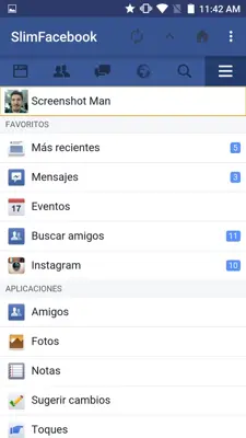 Slim Social for Facebook android App screenshot 3